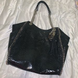 Like New MK Black Snakeskin Purse